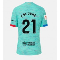 Barcelona Frenkie de Jong #21 Tretí Ženy futbalový dres 2023-24 Krátky Rukáv
